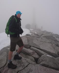 Me standing near the top of Snøhetta