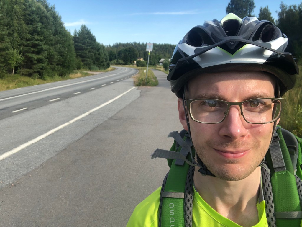 Selfie på mig i närheten av Askersund.